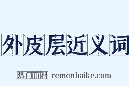 外皮层近义词是什么意思的图片